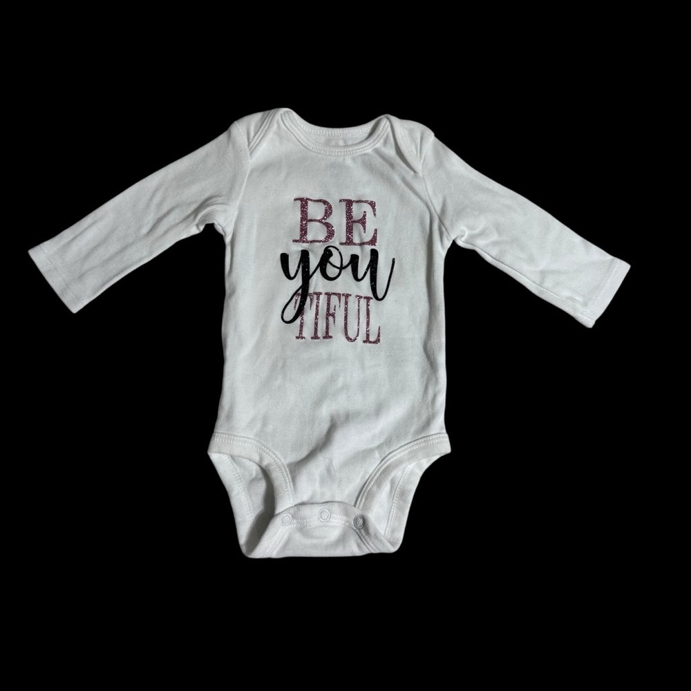 Carter's White 'Be You tiful' Long Sleeve Bodysuit